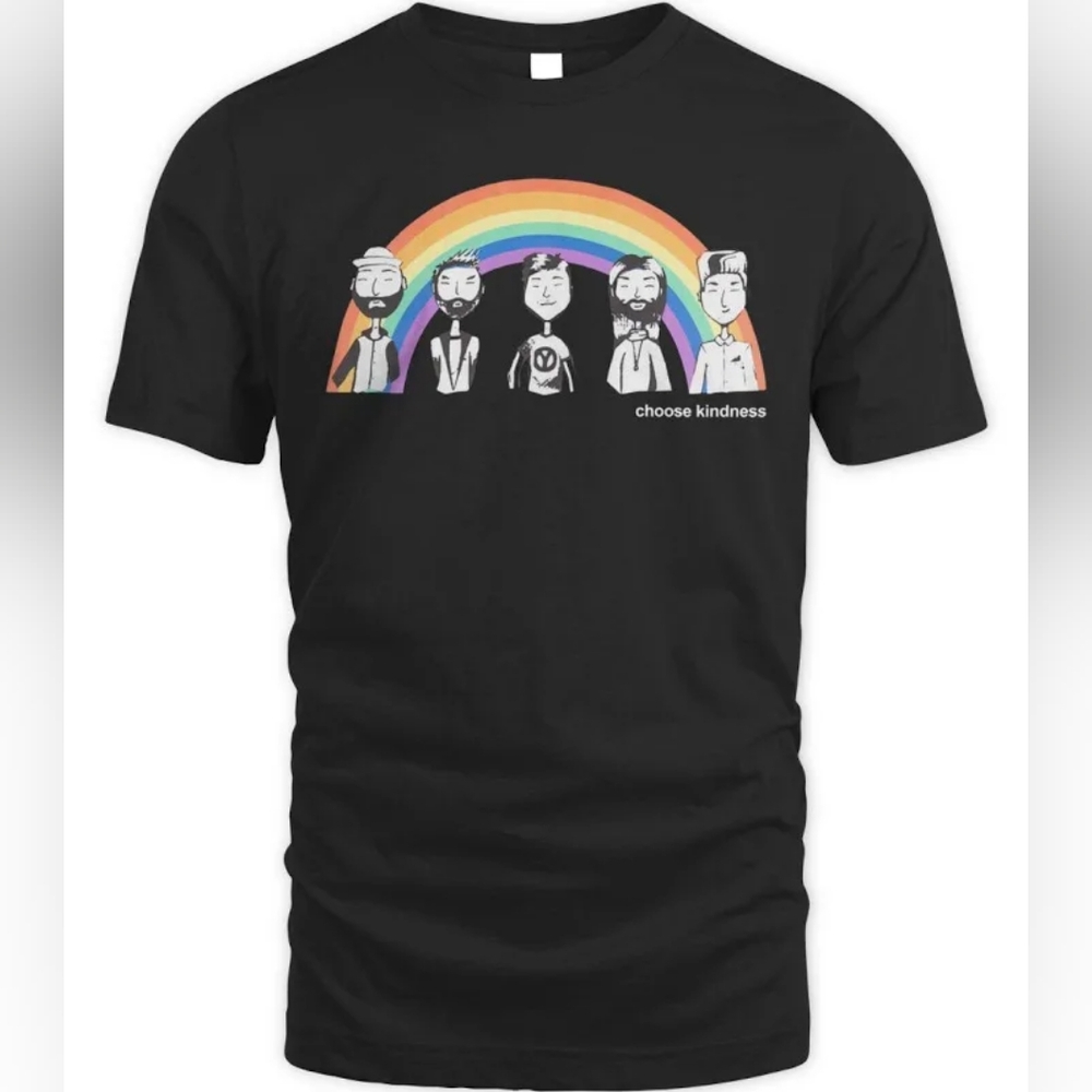 Queer Eye Merch Black Rainbow Unisex T-Shirt Tee